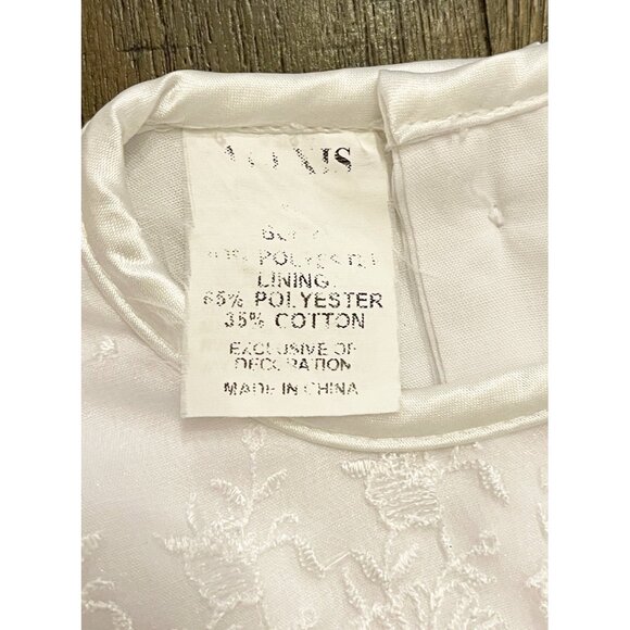 Vintage Religious Christening/Baptism Gown 3-6 Month White Embroidered Dress - Picture 3 of 6